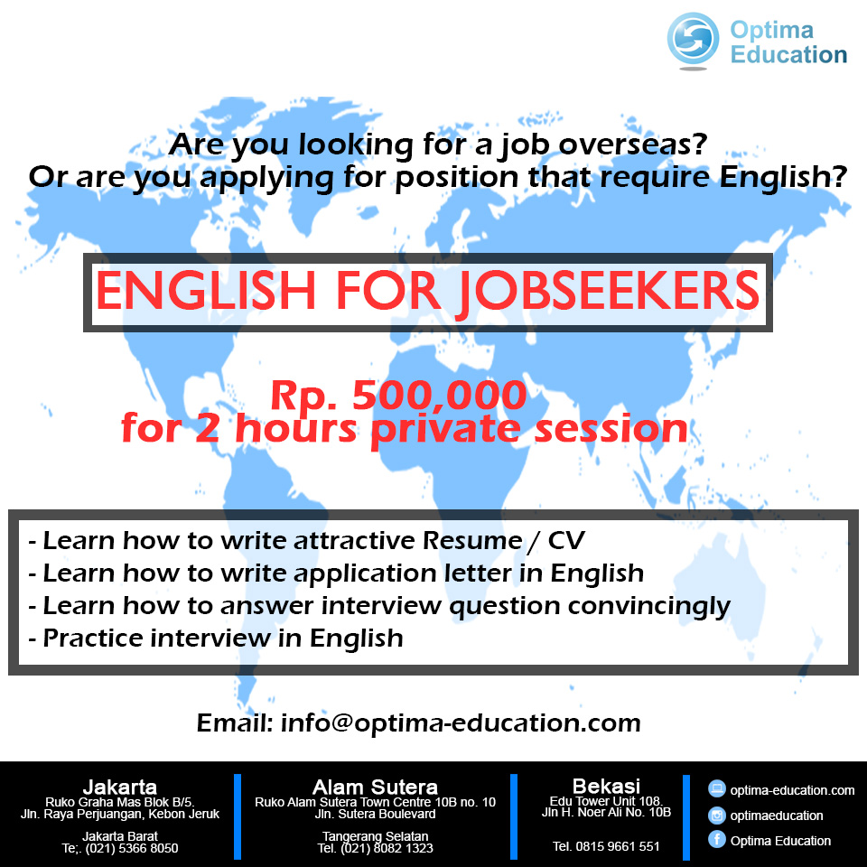 English for Job Seeker