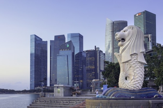 patung-merlion-di-singapura